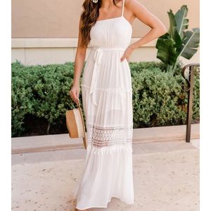 White maxi dress!